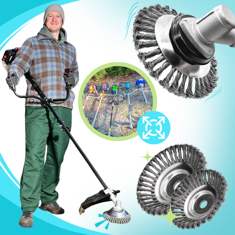 Brosse de désherbage pour débroussailleuse