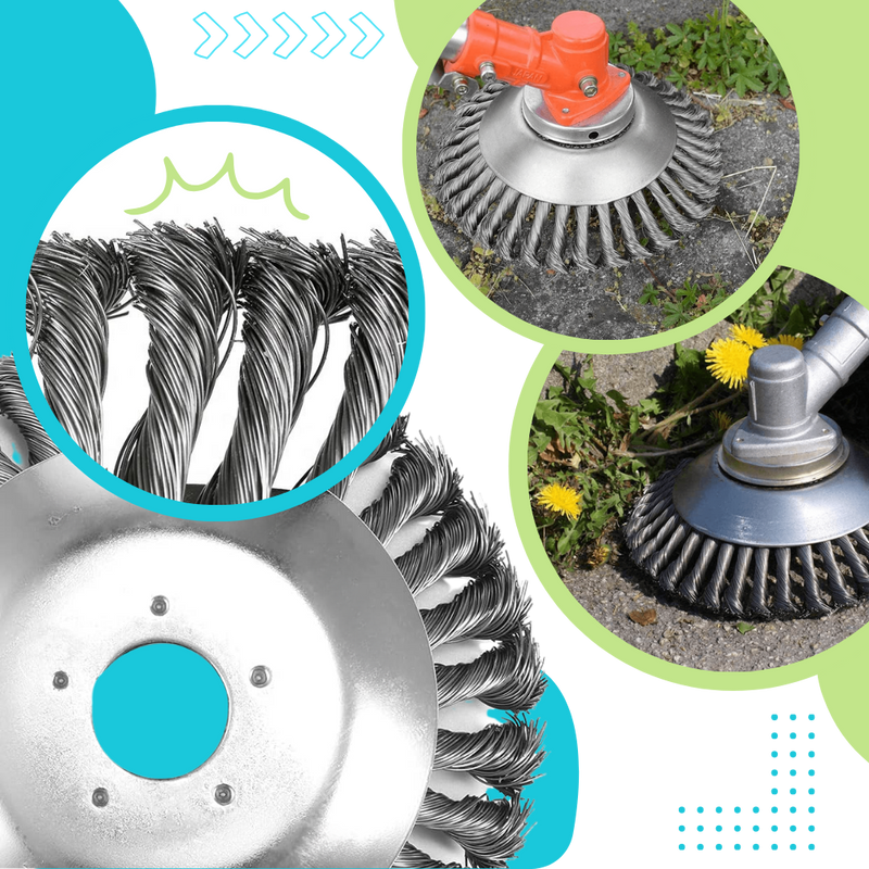 Brosse de désherbage pour débroussailleuse