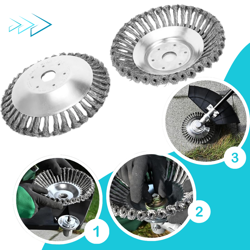Brosse de désherbage pour débroussailleuse