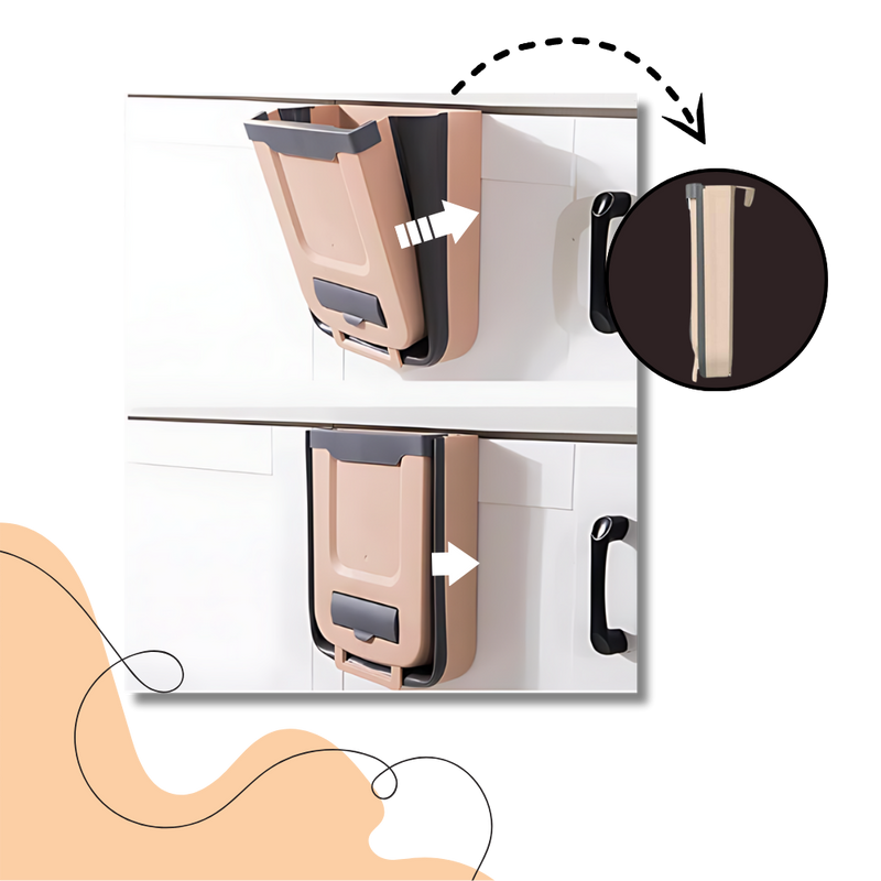 Poubelle pliable de grande capacité