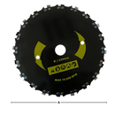 Scie circulaire pour coupe-bordures en acier à grande vitesse