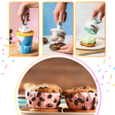 Cuillère à Cylindres de Crème Glacée