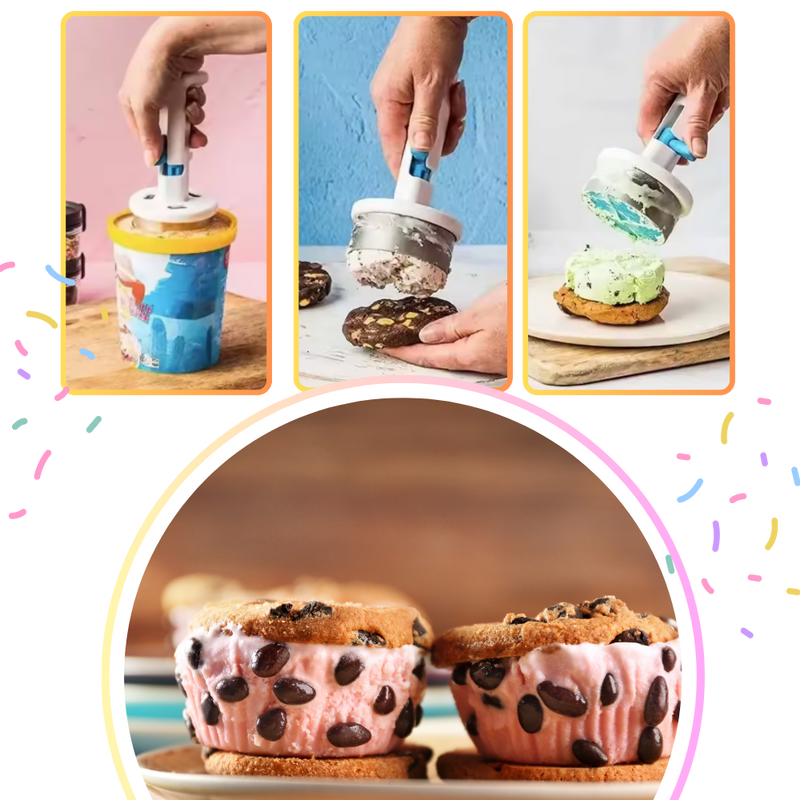 Cuillère à Cylindres de Crème Glacée