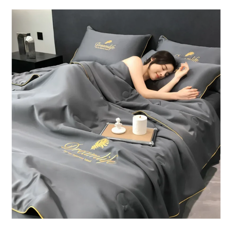 Housse de couette en soie glacée douce