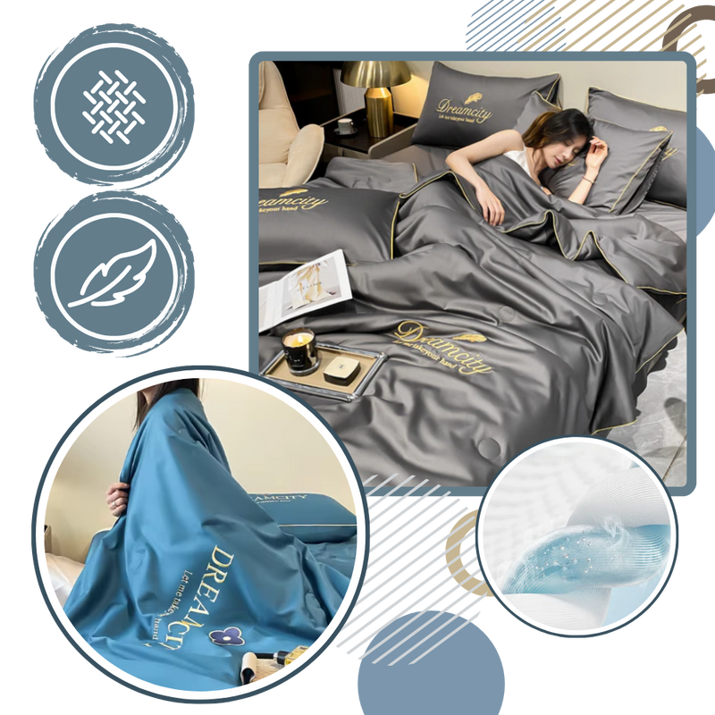 Housse de couette en soie glacée douce