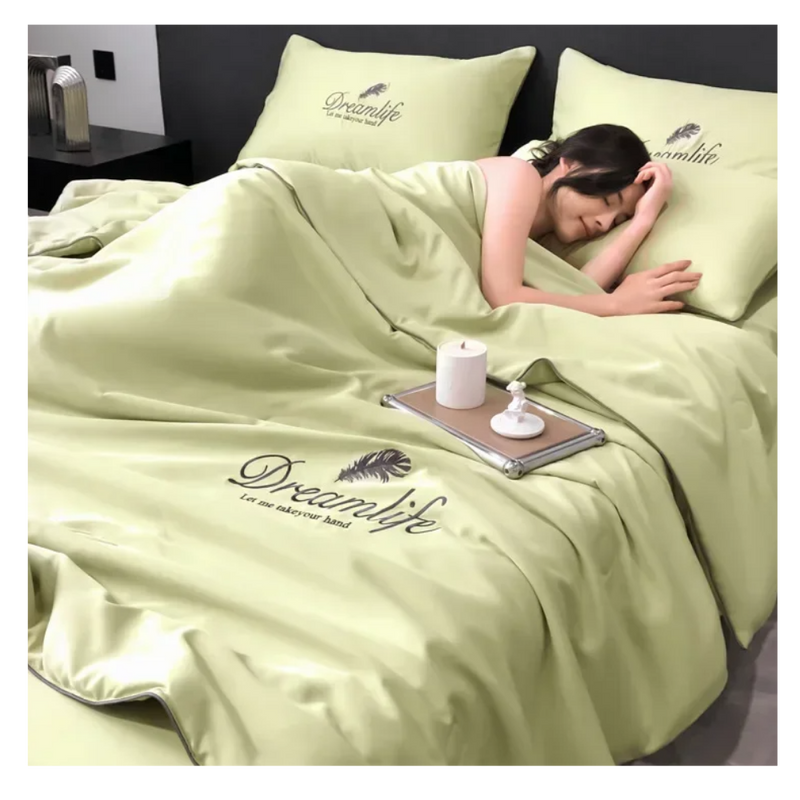 Housse de couette en soie glacée douce