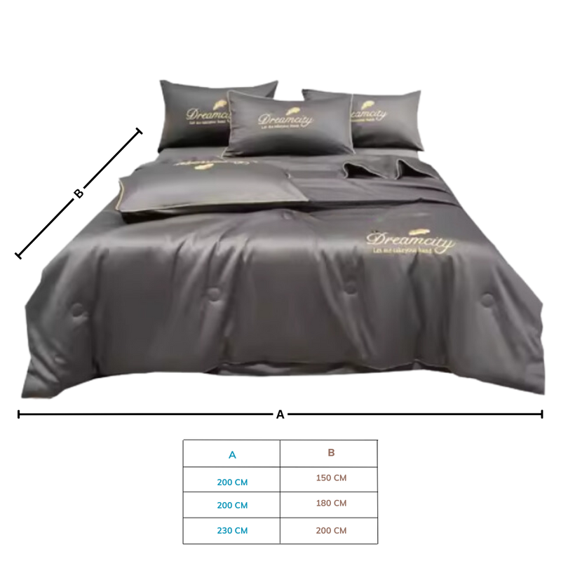 Housse de couette en soie glacée douce