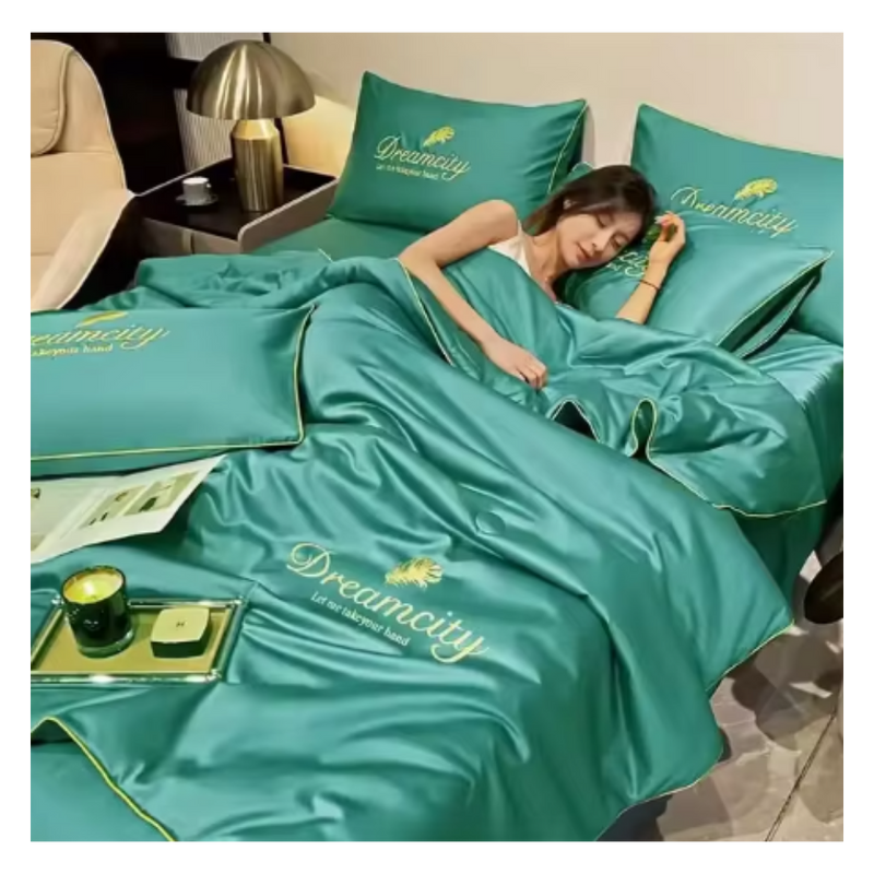 Housse de couette en soie glacée douce