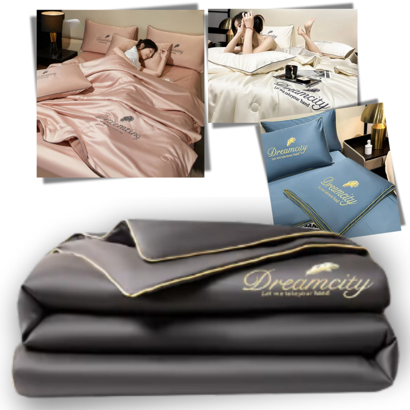 Housse de couette en soie glacée douce