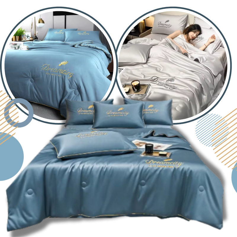 Housse de couette en soie glacée douce