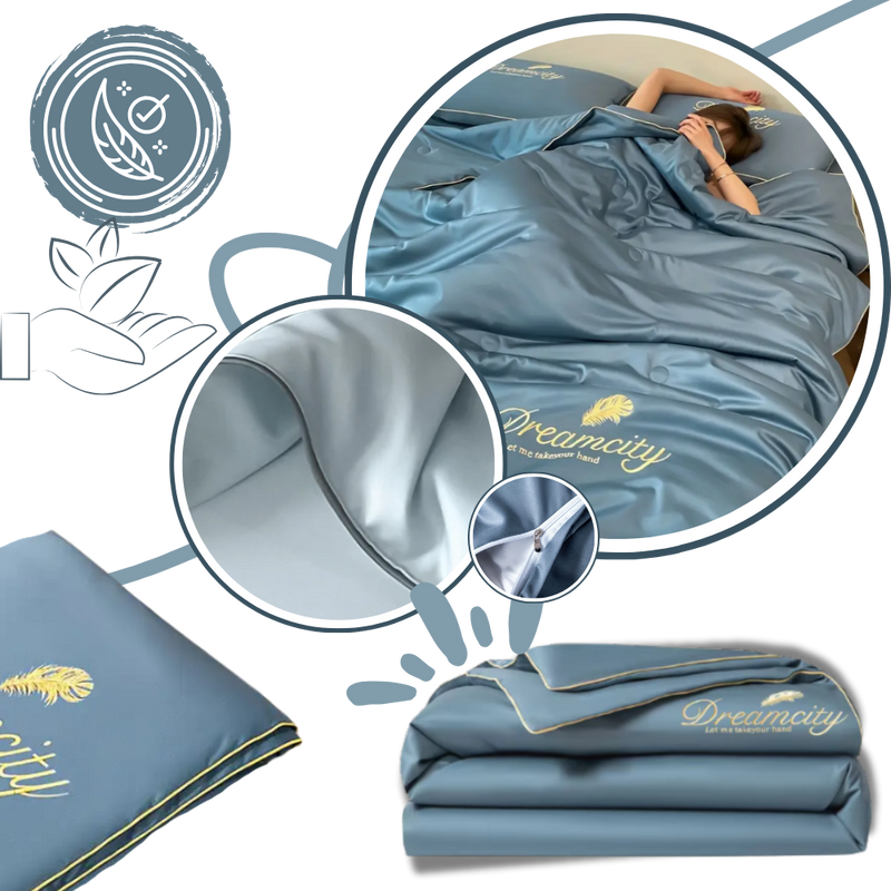 Housse de couette en soie glacée douce