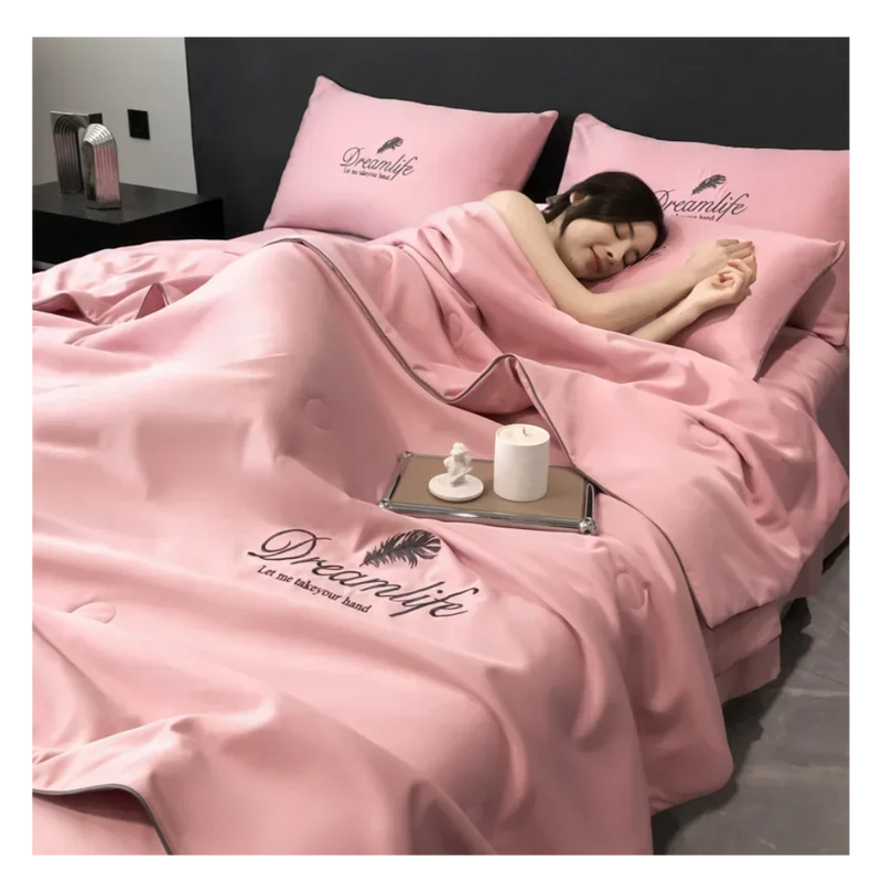 Housse de couette en soie glacée douce