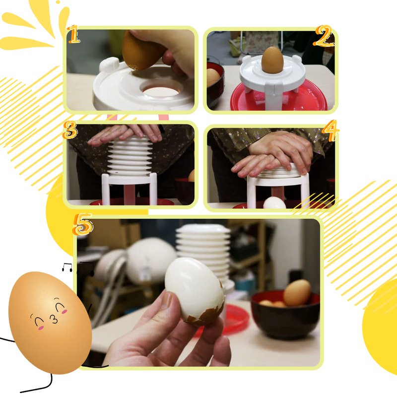 Peleur instantané de coquilles d'oeufs