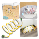 Tunnel compact interactif pour chats