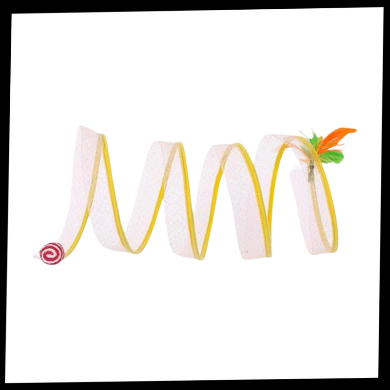 Tunnel compact interactif pour chats