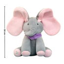 Peluche éléphant cache-cache interactif