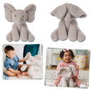 Peluche éléphant cache-cache interactif