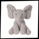 Peluche éléphant cache-cache interactif