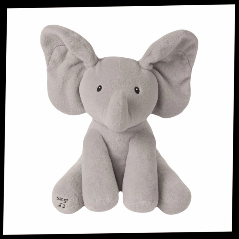 Peluche éléphant cache-cache interactif
