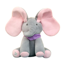 Peluche éléphant cache-cache interactif