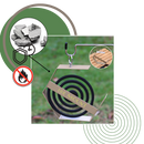 Support en fer pour spirale anti-moustique