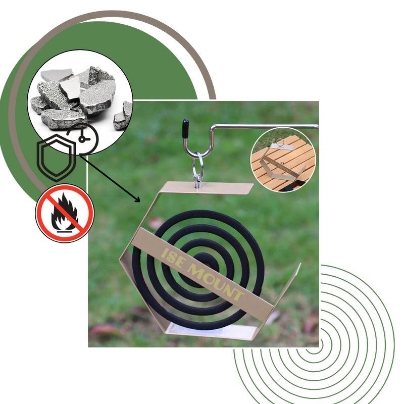 Support en fer pour spirale anti-moustique