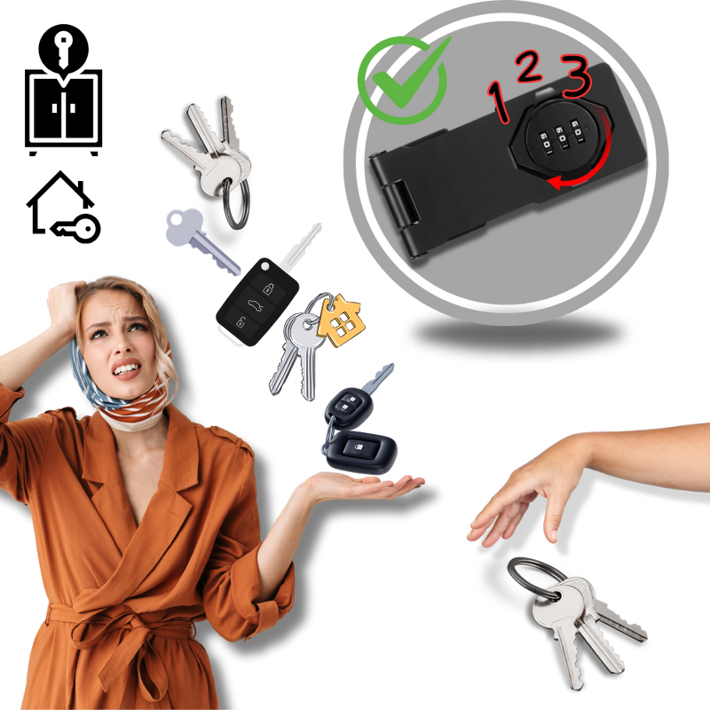 Serrure d'armoire sans clé à installation rapide