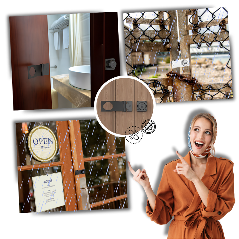 Serrure d'armoire sans clé à installation rapide