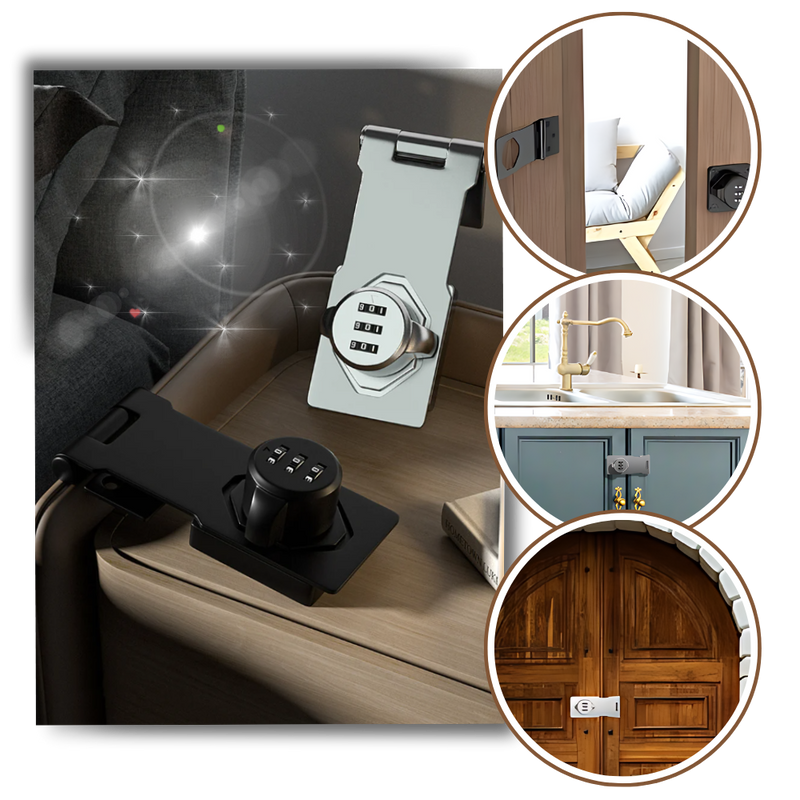 Serrure d'armoire sans clé à installation rapide