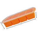 Récipient à couvercle étanche pour soupes