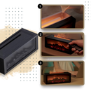 Diffuseur d'huiles essentielles avec simulation de cheminée LED