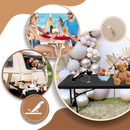 Nappe rectangulaire en cuir d'agneau