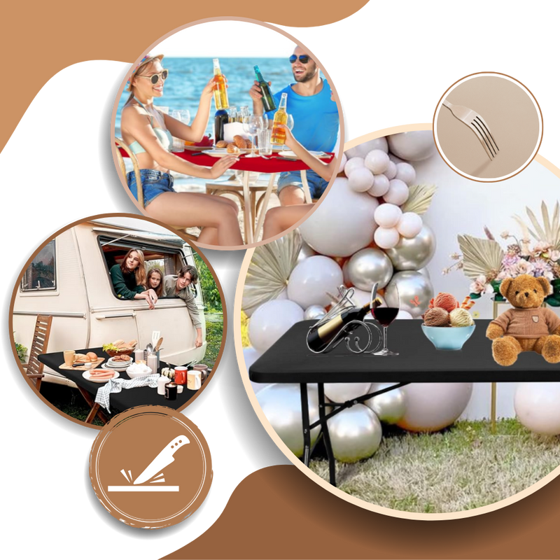 Nappe rectangulaire en cuir d'agneau