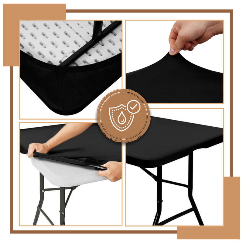 Nappe rectangulaire en cuir d'agneau