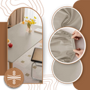 Nappe rectangulaire en cuir d'agneau