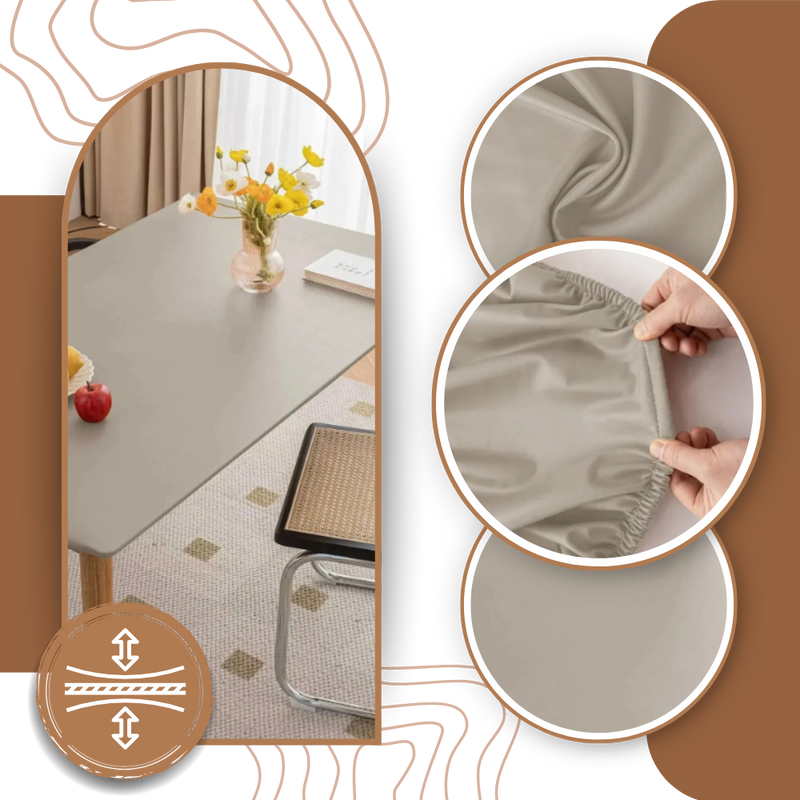 Nappe rectangulaire en cuir d'agneau