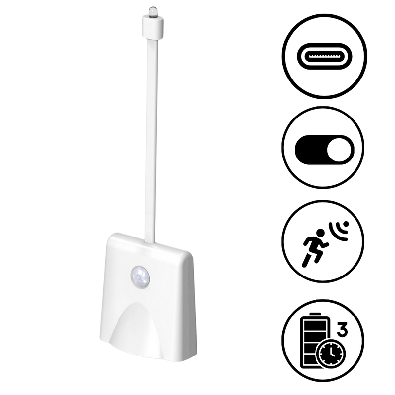 Lampe de toilette à détection de mouvement