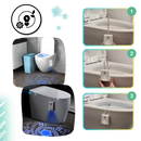 Lampe de toilette à détection de mouvement