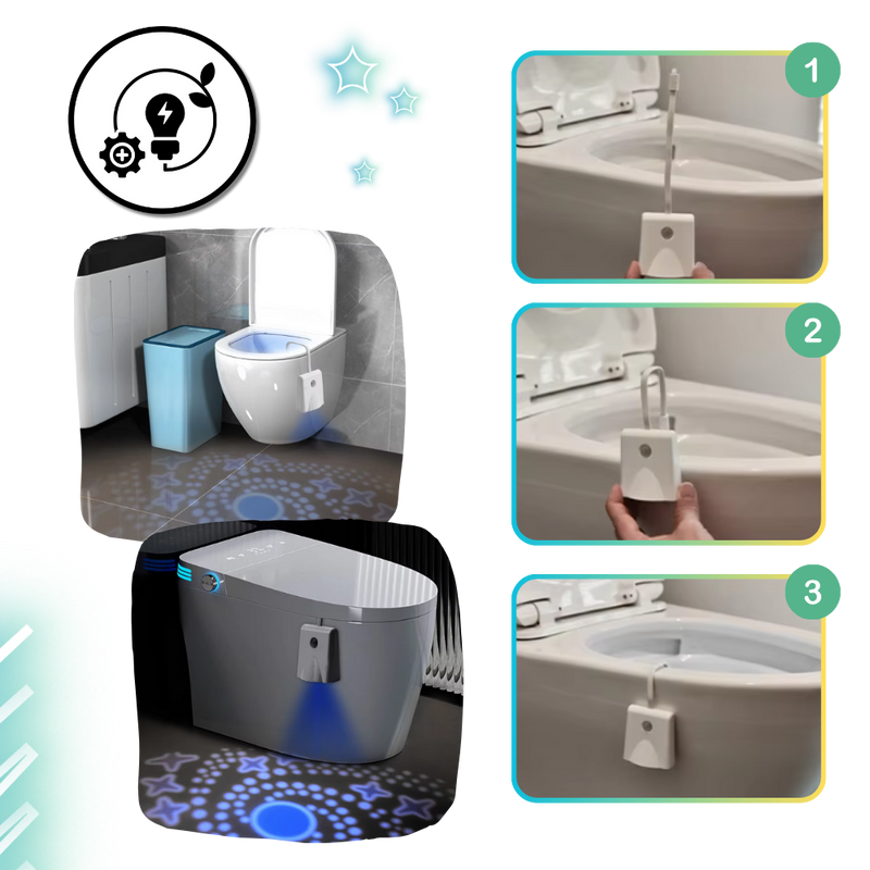 Lampe de toilette à détection de mouvement