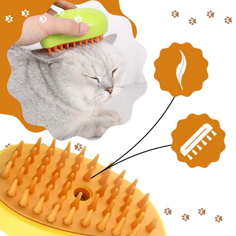 Brosse de toilettage multifonctions pour chats