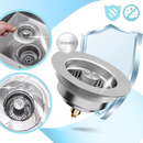 Crépine d'évier en acier inoxydable multifonctions