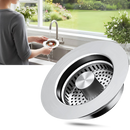 Crépine d'évier en acier inoxydable multifonctions