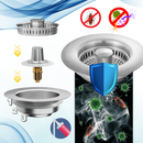 Crépine d'évier en acier inoxydable multifonctions