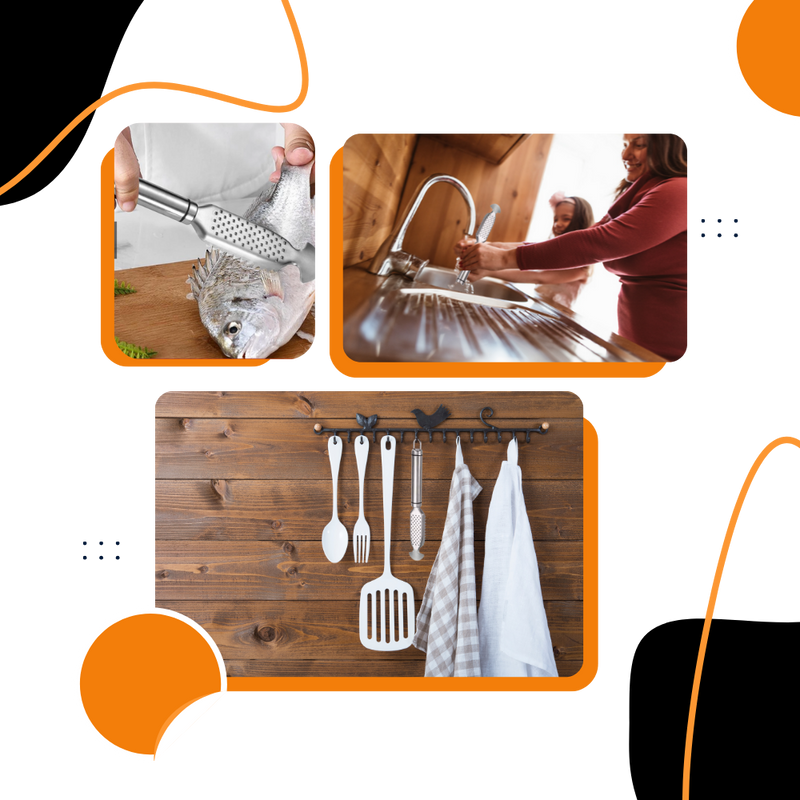 Écailleur de poisson multifonction