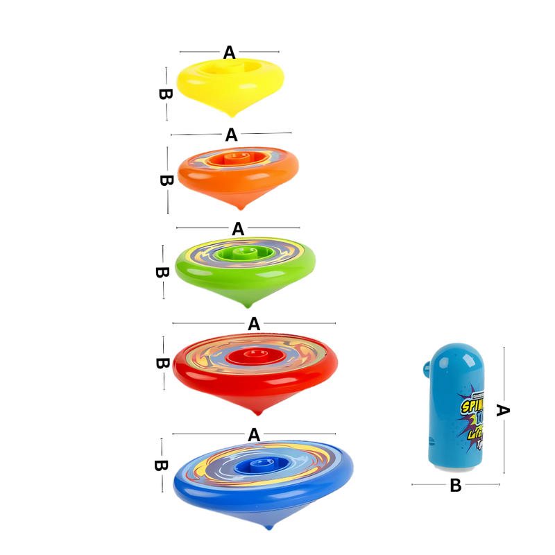 Jeu de toupie à plusieurs couches