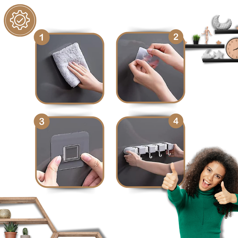 Porte-balai multifonctionnel