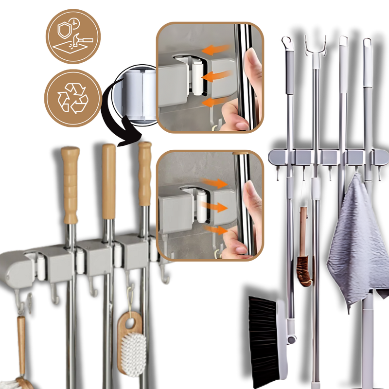 Porte-balai multifonctionnel