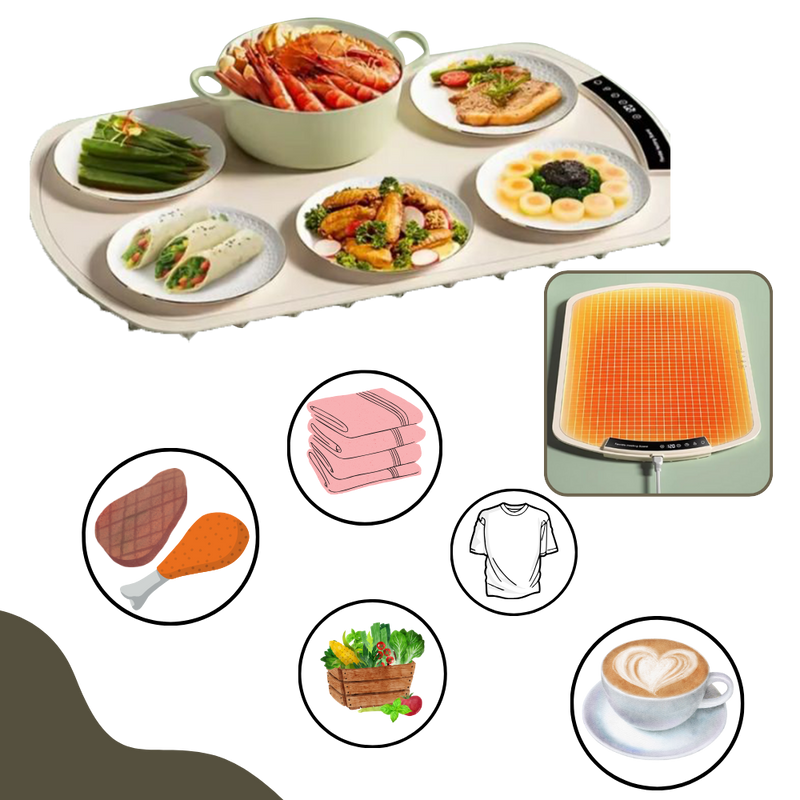 Plateau chauffant électrique multifonctionnel