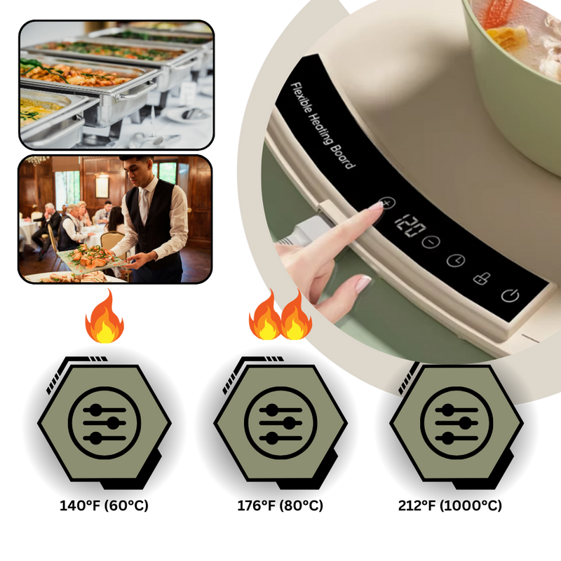 Plateau chauffant électrique multifonctionnel