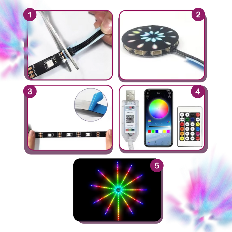 Bandes lumineuses LED avec synchronisation musicale